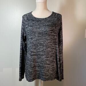 Zelos Heathered Black/White Top Women's Medium
